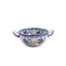 폴란드그릇 세라미카아티스티나 도자기 손잡이스프볼, U2014