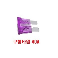 대성부품 차량용 휴즈 퓨즈 40A 50A DIY 트럭 24V 대용량 고용량 대형트럭 자동차 개조용 버스 선박 중장비 다이 구형트럭 트랙터 농기계 승용차 신형 최신형 미니 A40, 1개