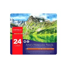 수채색연필 24색 세르지오 93648PC 1(pc), 진하기