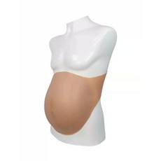 임산부 배 모형 촬영 소품 연극 분장 코스프레 체험용 복대 실리콘 아이보리S(2~3개월), A. 아이보리S(2~3개월)