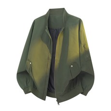 美式復古棒球服外套 寬鬆休閒飛行夾克