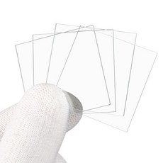 파티킬 70x70mm 유리 줄무늬 판 6pcs 실험실 유리 슬라이드 현미경 유리 슬라이드 광학 투명 유리 슬라이드 매끄러운 가장자리 고투명 균일 두께, 40x40mm