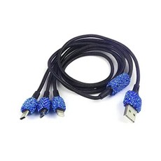 USB 차량용 충전기 5V 2 1A 듀얼 포트 고속 어댑터 핑크 자동차 장식 스타일링 다이아몬드 액세서리 여성용 인테리어 Amagi, B dark blue