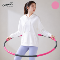 코치케이 어린이 유아 아동 키즈 초등 뱃살 다이어트 훌라후프, 1개, 블러쉬 핑크, 1.2kg