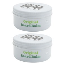 Bulldog Natural Skincare 오리지널 비어드 밤 알로에 앤 카멜리나 앤 그린 티, 2개, 75ml