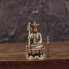 불상 지장보살 소형미니불상 불교굿즈 지장보살상 보살상 불교상 좌불상 지장경 지장왕 by 선연주, 1개, 브론즈