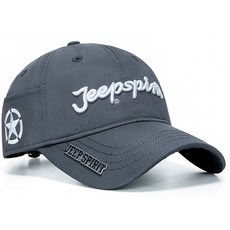 JEEP SPIRIT 스포츠 캐주얼 골프모자 CA0650, 그레이, 1개