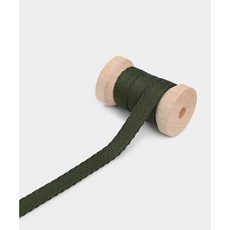 패션스타트 베이직 슬림 가방끈 웨이빙끈 10mm X 45m, 1개, 카키