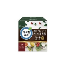 깨끗한나라 톡톡 천연펄프 키친타올 150매, 2개입, 4팩