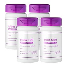 뉴티락 뉴티365 K-낙산균 프로바이오틱스 유산균, 30정, 4개