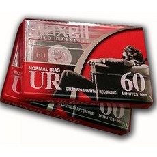 맥셀 오디오 카세트 빈 미디어 빨강 60분 10개 묶음