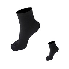 HD 남성 발가락양말 무좀 면 1개 남자 검정 중목 무지 통풍