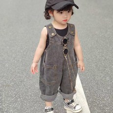 귀요미 멜빵 흑청바지(BF2501)