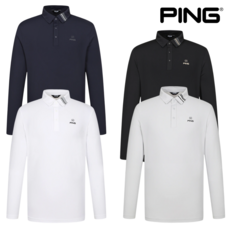 [일산덕이]핑 PING 골프웨어 남성 기능성 간절기 카라 라인 포인트 긴팔 티셔츠 필드 스포츠 111E3TO001
