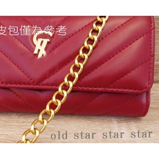 艾奇利輕質鎏金色皮包鏈條 鏈帶 #66 2面磨光 背鏈 woc 斜背鏈 替換肩帶, 1個, 0.7cm,80cm