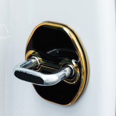 그라피카 EV3 호환 TPU 도어스트라이커 커버 도어락 몰딩 스크래치 방지 튜닝 용품, 레드 / 실버라인