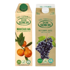 돈시몬 착즙 만다린 감귤 + 적포도 주스 1L 2종세트