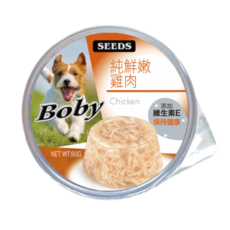 SEEDS惜時 Boby特級機能愛犬餐罐 80g, 雞肉, 1個