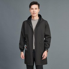 WYN 1987 連帽防風防水罩衣, 1個, 1987 男女同款黑色加絨,4XL 建議67.5-80.0公斤