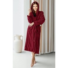 《浴袍》刷毛連帽浴袍 泡湯 美容業 輕薄 桑拿服 飯店/溫泉/泡湯
