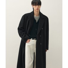 브랜드정품 드로우핏 DRAW FIT 프리미어 퓨어 캐시미어 로브 더블 코트 BLACK 280699