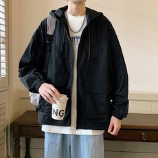 UPF50 冰感絲滑防曬外套 連帽薄外套 男士防曬衣 釣魚防紫外線夾克 -
