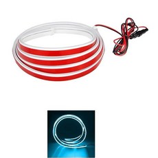 자동차 후드 주간 주행등 앰비언트 네온 램프 스트립 방수 스캔 분위기 백라이트, 1개, 11. 180cm-ice blue color