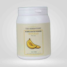 더허브스토리 입욕제 버블바스 파우더 바나나 80g 거품입욕제 아로마입욕제 반신욕입욕제, 1개
