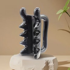 전신 꾹꾹이 두피 수지 괄사 얼굴 페이스 도구 로즈쿼츠 지압 기구 마사지기 바디 목, 블랙, 1개