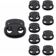 ADUNE 끈조절 돼지코 스토퍼, 블랙, 10개