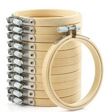 osshop 십자수 마크라메 드림캐쳐 재료 원형 대나무 수틀, 수틀 8cm, 1개