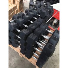 六角包膠啞鈴 健身訓練重訓器材, 1個, 單支15KG