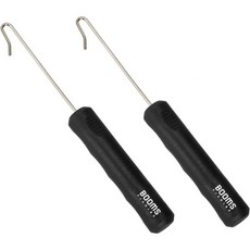붐스 낚시 R05 낚싯바늘 제거기 소금물 및 담수용 디후커 7인치 빠른 제거 장치 휴대용 액세서리 도구 2개, Black/ 2pcs