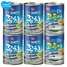 동원에프앤비 [T]동원꽁치 300g x 4캔 + 고등어 2캔, 1세트