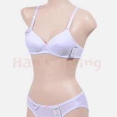 디자인펌프 주니어 2단계 AA컵 브라팬티세트 아이속옷