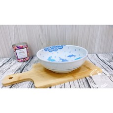 YCY 日本沖繩鯨鯊兒童餐盤套裝，可愛造型安全材質，寶寶餐具首選, 1個, 8”缽