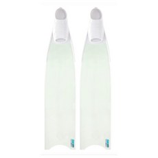 Leaderfins 冰晶白自由潛水長蛙鞋 玻璃纖維材質 含腳套, 腳套(白)34~42 現貨中,41/42建議腳長26.5-27.5