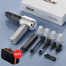 SZUK 자동차 진공 청소기 미니 휴대용 강력한 청소 기계 강력한 흡입 자동차 가정용 무선 청소기, 3)Max4hapa bag