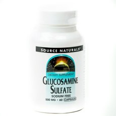 SOURCE NATURALS 氨基葡萄糖膠囊 500mg, 1個, 60 件