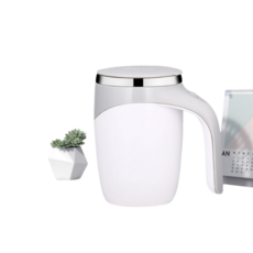 HTYVC 자동믹서컵 자동 회전컵 회전컵 온도 측정 가능한 회전컵, White, Battery type, 1개