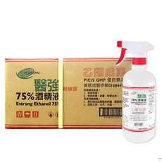 醫強 潔用75%酒精, 500g, 24個