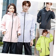 남녀공용 경량 방수 바람막이 점퍼 등산 캠핑 야외활동 레인코트 우비 휴대용 수납, 1개, 상세페이지 참조