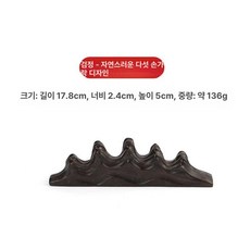 동상 단단한 나무 펜 귀여운 황동 만년필 바이루트, 블랙 내추럴 파이브 핑거 스타일, 1개