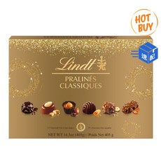 Lindt 經典含餡可可球禮盒 405 公克, 1個