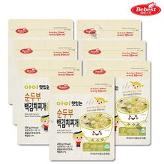 베베스트 아이 맛있는 순두부 백김치찌개 해썹 아기반찬 레토르트식품 아이 맛있는 순두부백김치찌개, 7개, 200g