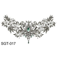 過肩龍 龍頭 紋身貼紙 全臂 半甲 刺青 鬼頭, 1個, SGT-017