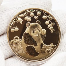 기념주화 수집용 은화 골드코인 메달 금속 인테리어장식품 컬렉션 선물용 고급 디자인, 팬더 골드 스타일 3