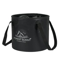 접이식 대용량 다기능 버킷 휴대용 야외 캠핑 낚시 세차용 양동이, 10. 20L black, 1L