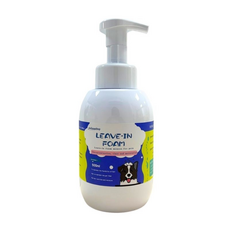 犬用免沖洗泡沫500ml，溫和潔淨配方，方便快速，保持毛髮柔順蓬鬆, 1個, 500ml