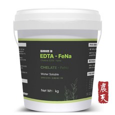 [소포장] 킬레이트철 - EDTA철 킬레이트제 미량요소 수용성 액비 제조 비료 원료, 1개, 1kg